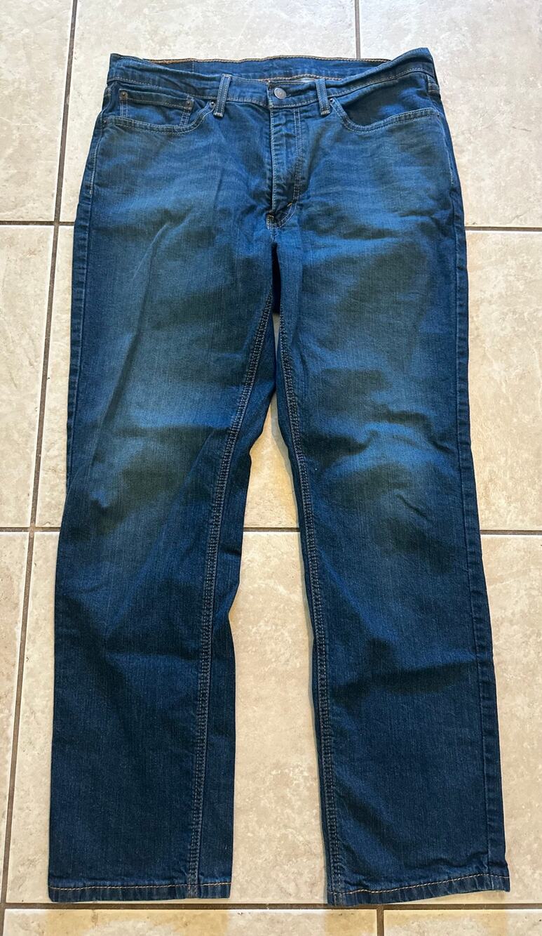 Levi's 541 Athletic Taper Jeans Men's Size 34x32 Blue Denim Stretch Dark Wash